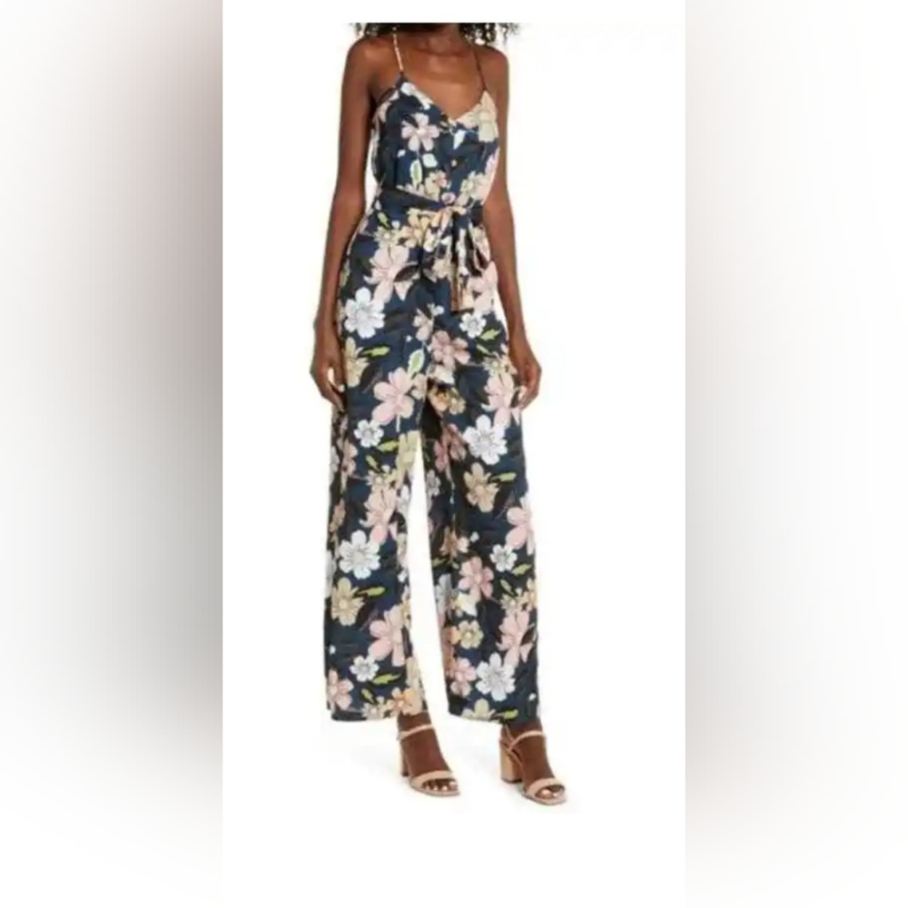NWT Chelsea 28 Teal Fall Jumpsuit